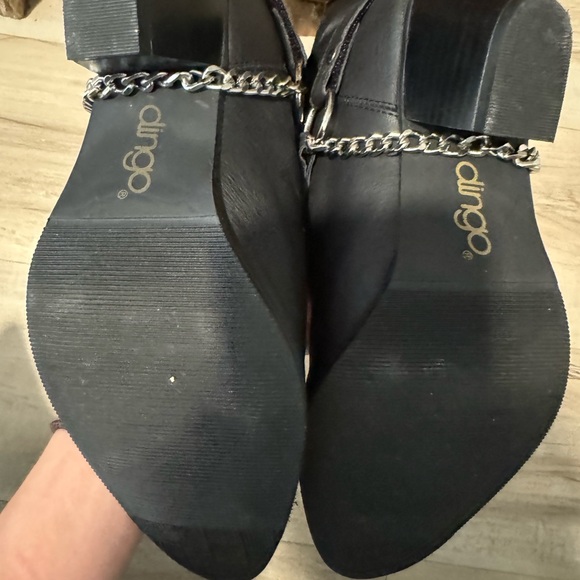 Brand New Dingo 1969 Leather Olivia Western Boot Black Size 8.5 Block Heel - Picture 4 of 4